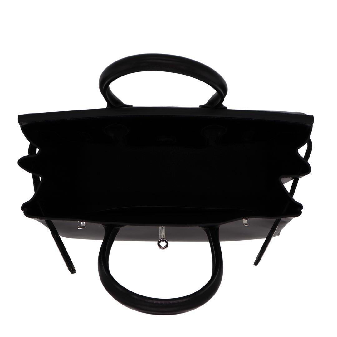 Hermès 30cm Birkin Black Box Calf Leather Palladium Hardware For Sale 1