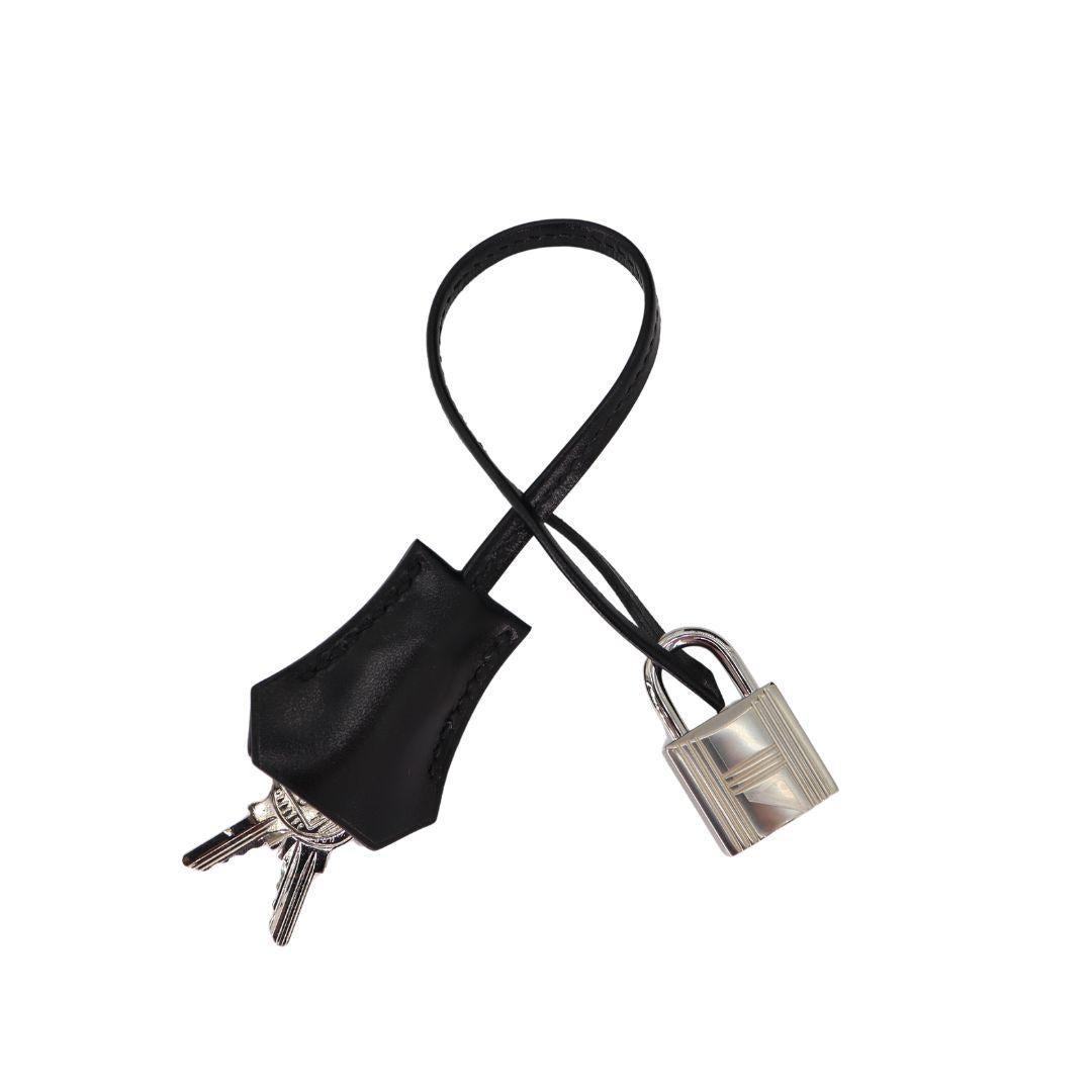 Hermès 30cm Birkin Black Box Calf Leather Palladium Hardware For Sale 2