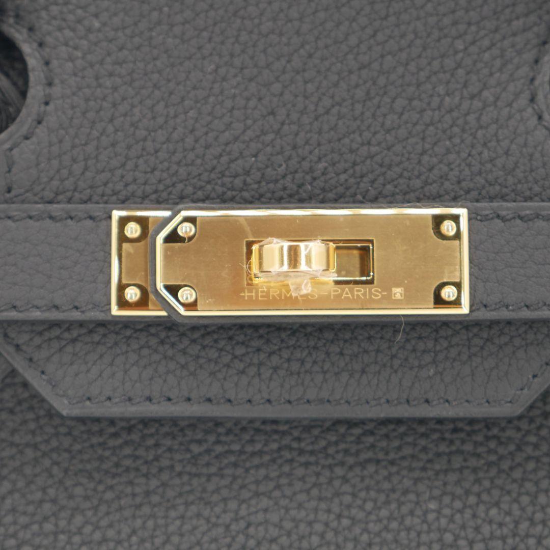 Hermès 30cm Birkin Schwarz Togo Leder Gold Hardware im Angebot 1
