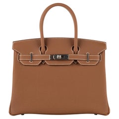 Hermès 30cm Birkin Gold Togo Palladium Hardware  2021