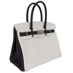 Hermès 30cm Birkin HSS Panda Black/White Clemence Leather Palladium Hardware