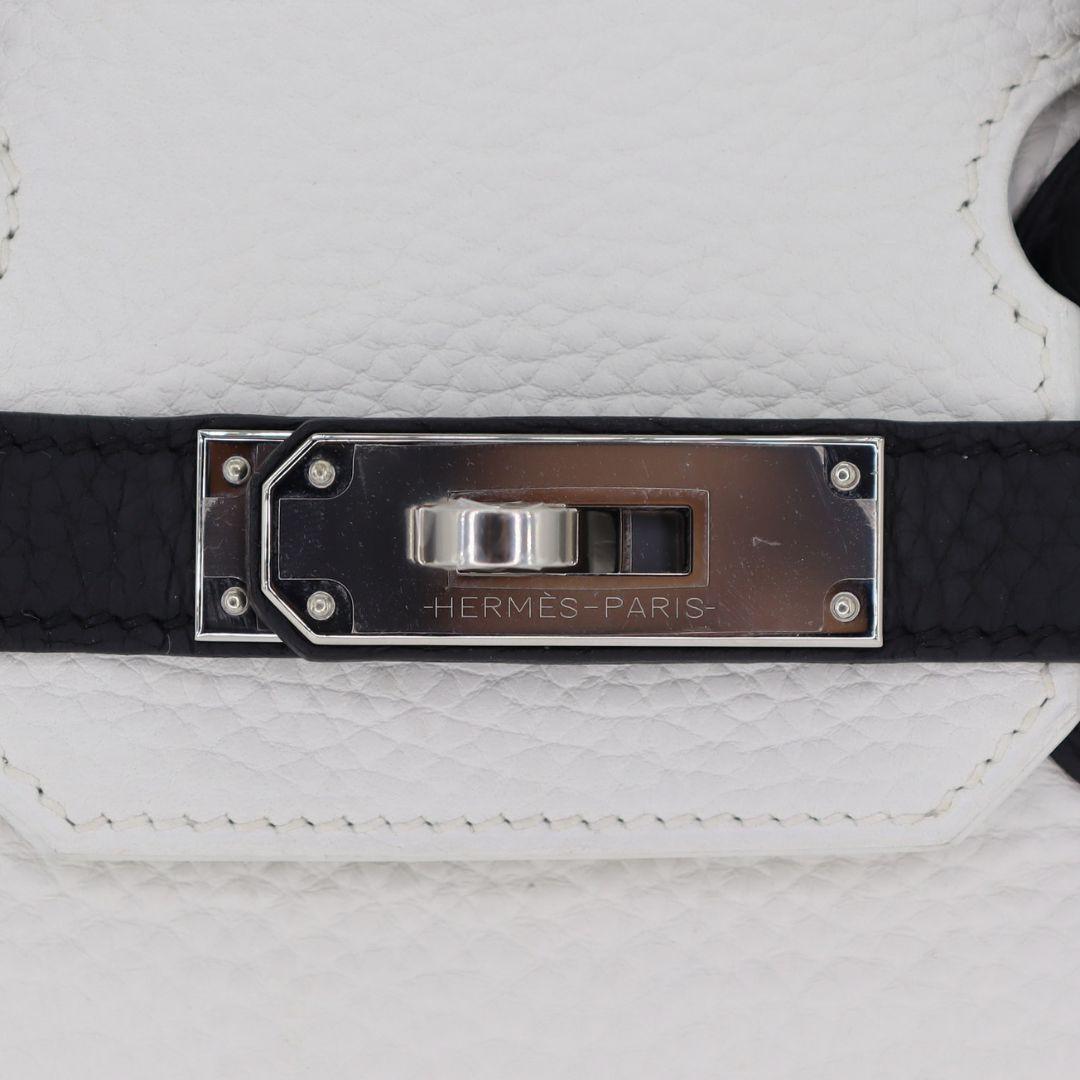 Women's Hermès 30cm Birkin HSS Panda Black/White Clemence Leather Palladium Hardware For Sale