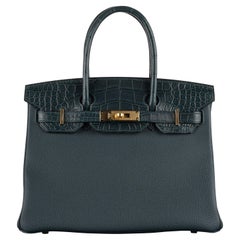 Hermès 30cm Birkin Vert Cypress Touch Gold Hardware 2022