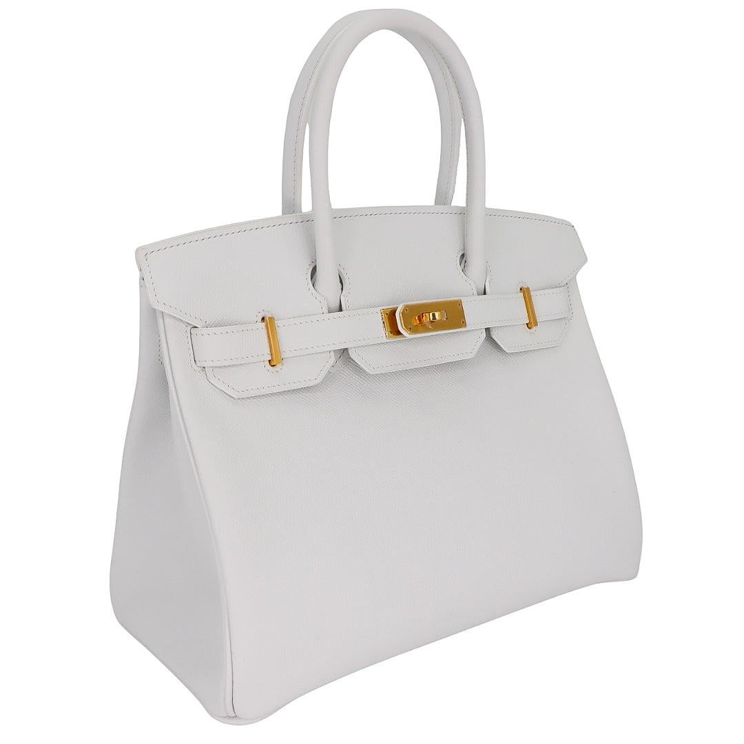 Brand: Hermès
Style: Birkin
Size: 30cm
Color: White
Material: Epsom Leather
Hardware: Gold (GHW)
Dimensions: 11.75