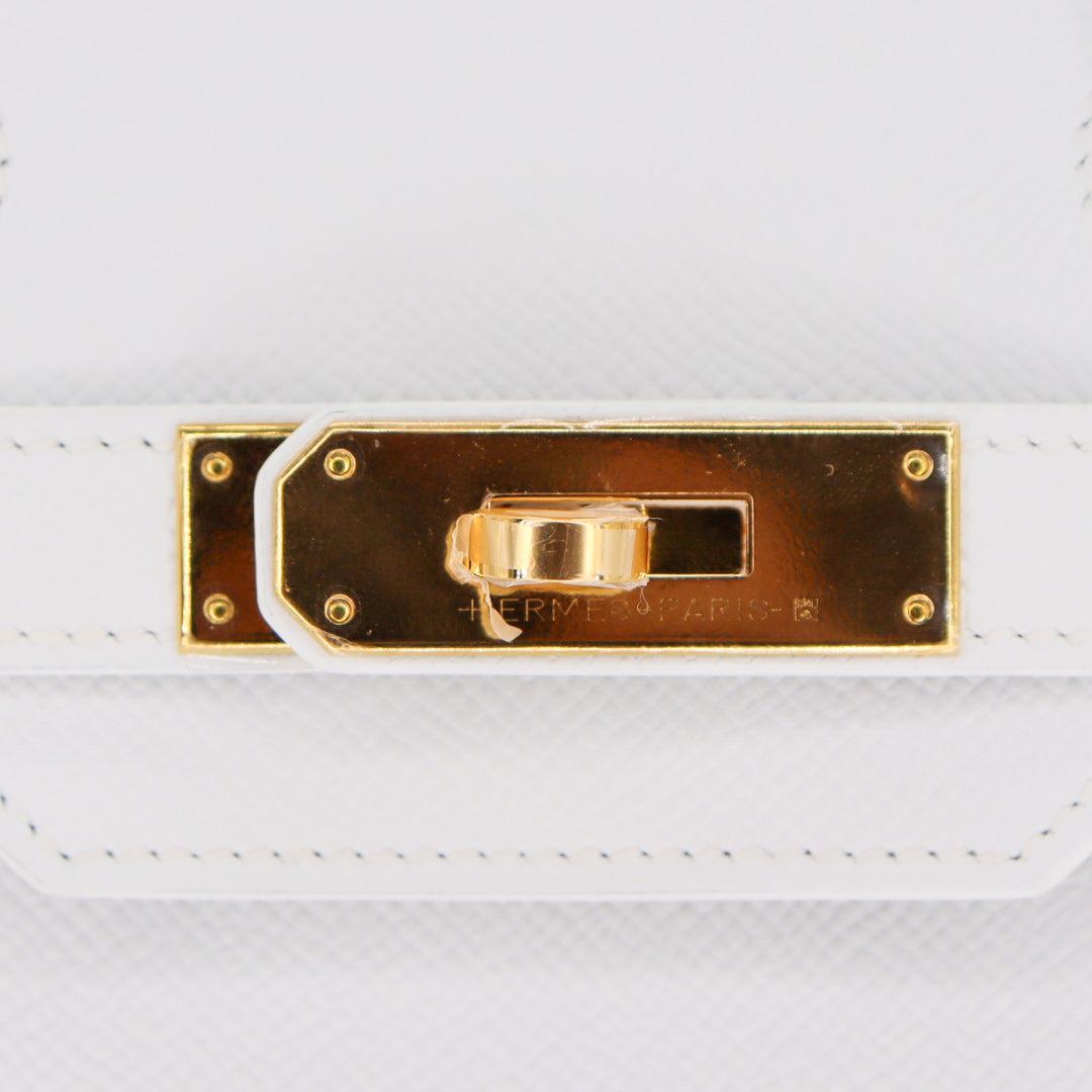 Women's Hermès 30cm Birkin White Epsom Leather Gold Hardware For Sale