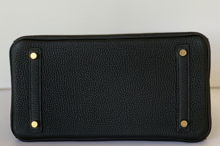 Hermes Birkin 30cm Black Togo Gold Bag at 1stDibs
