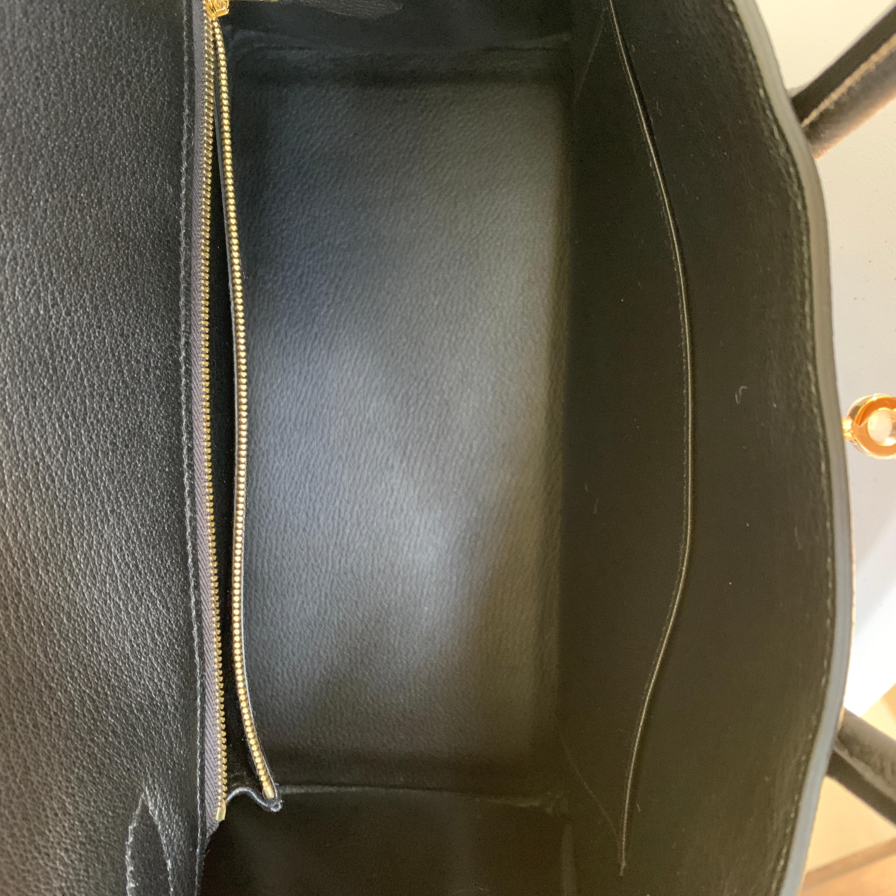 Hermes Birkin 30cm Black  Togo Gold Bag 3