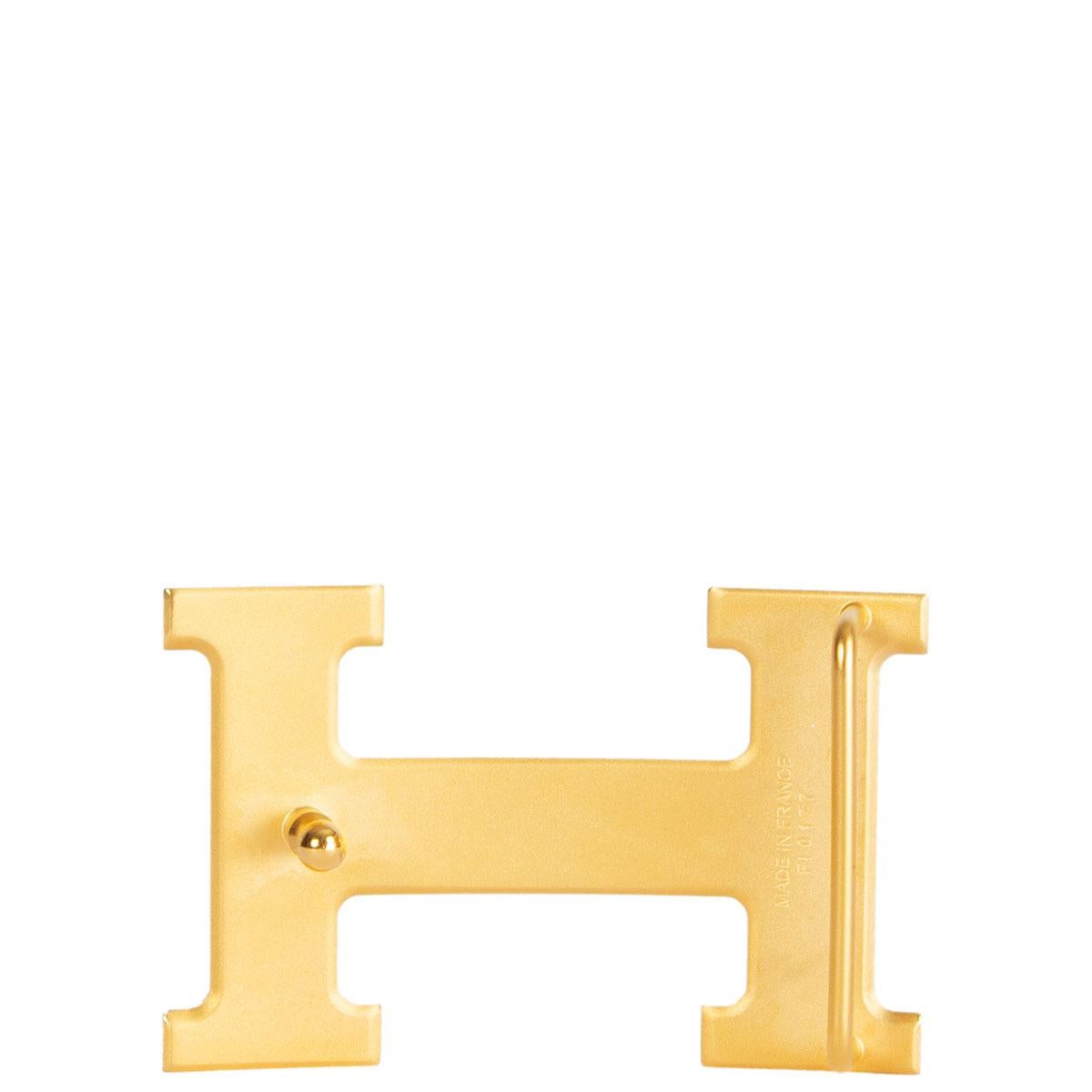 HERMES 32mm H 5382 Belt Buckle Brushed Gold at 1stDibs | hermes belt ...