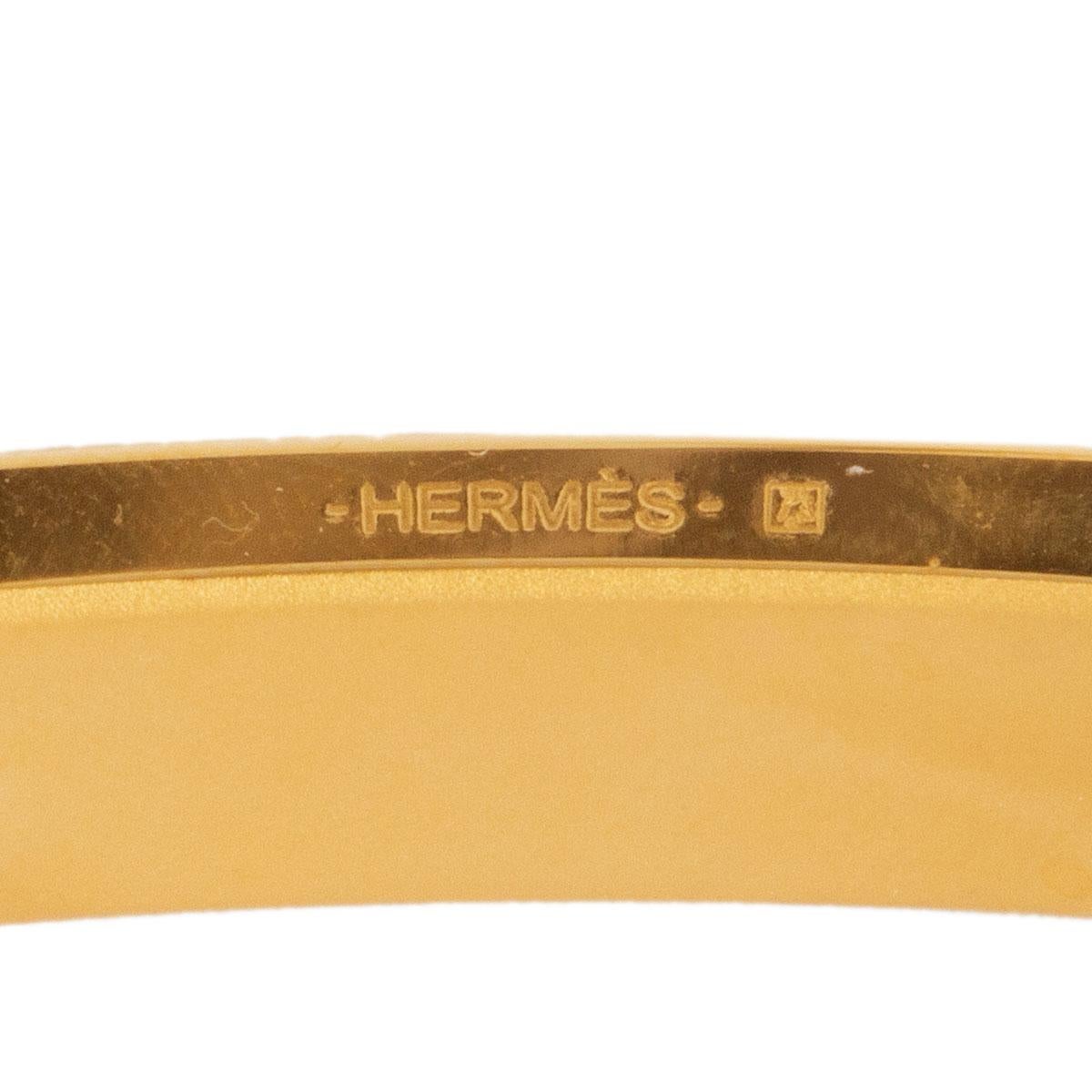 Women's HERMES 32mm H 5382 Belt Buckle Brushed Gold