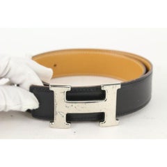 Hermès 32mm Reversible H Logo Belt Kit Black x Brown x Silver 105h3