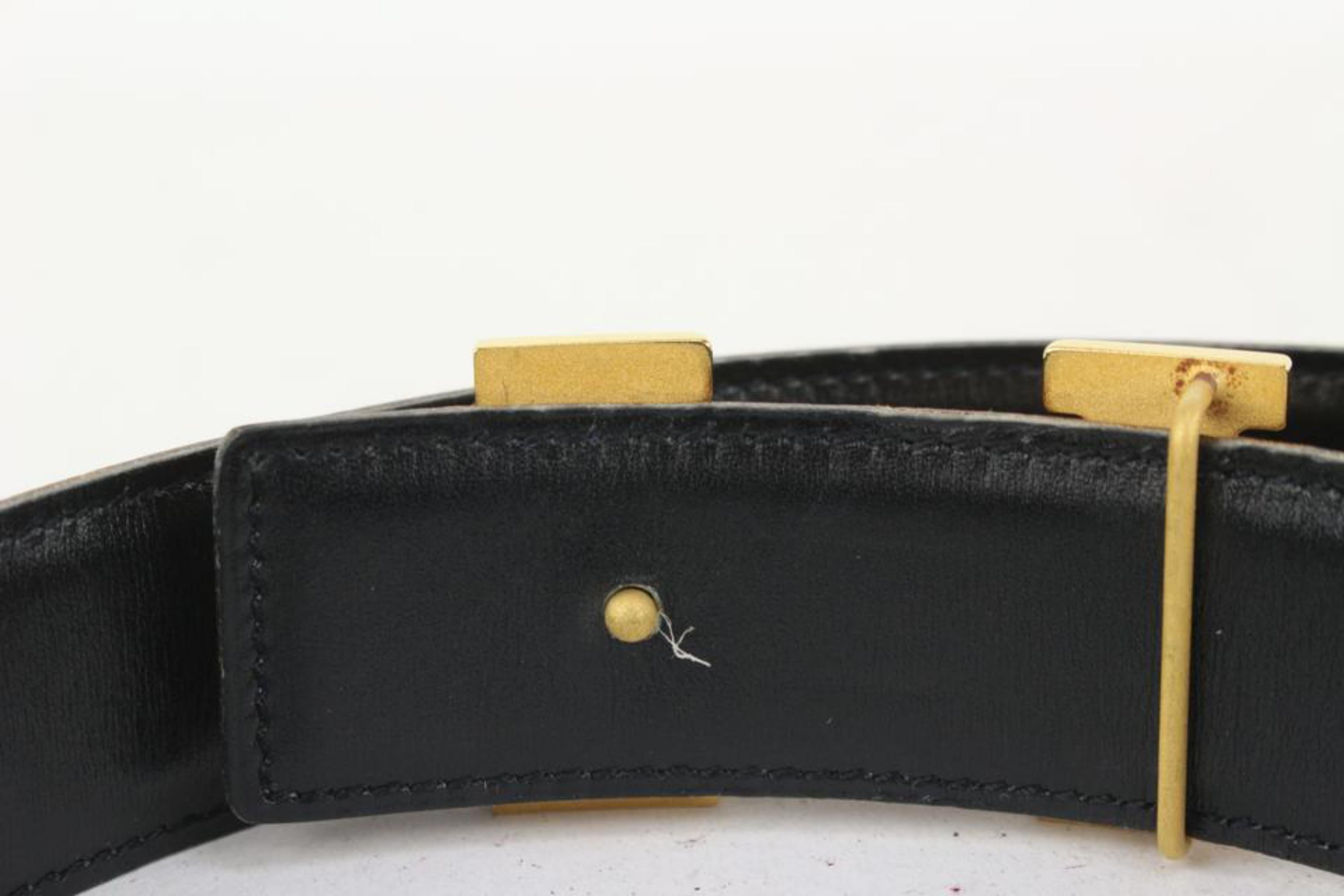Hermès 32mm Reversible H Logo Belt Kit Brown x Black x Gold 27H1S For Sale 6