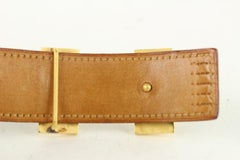 Hermès 32mm Reversible Havane Crocodile H Logo Belt Kit 222H1