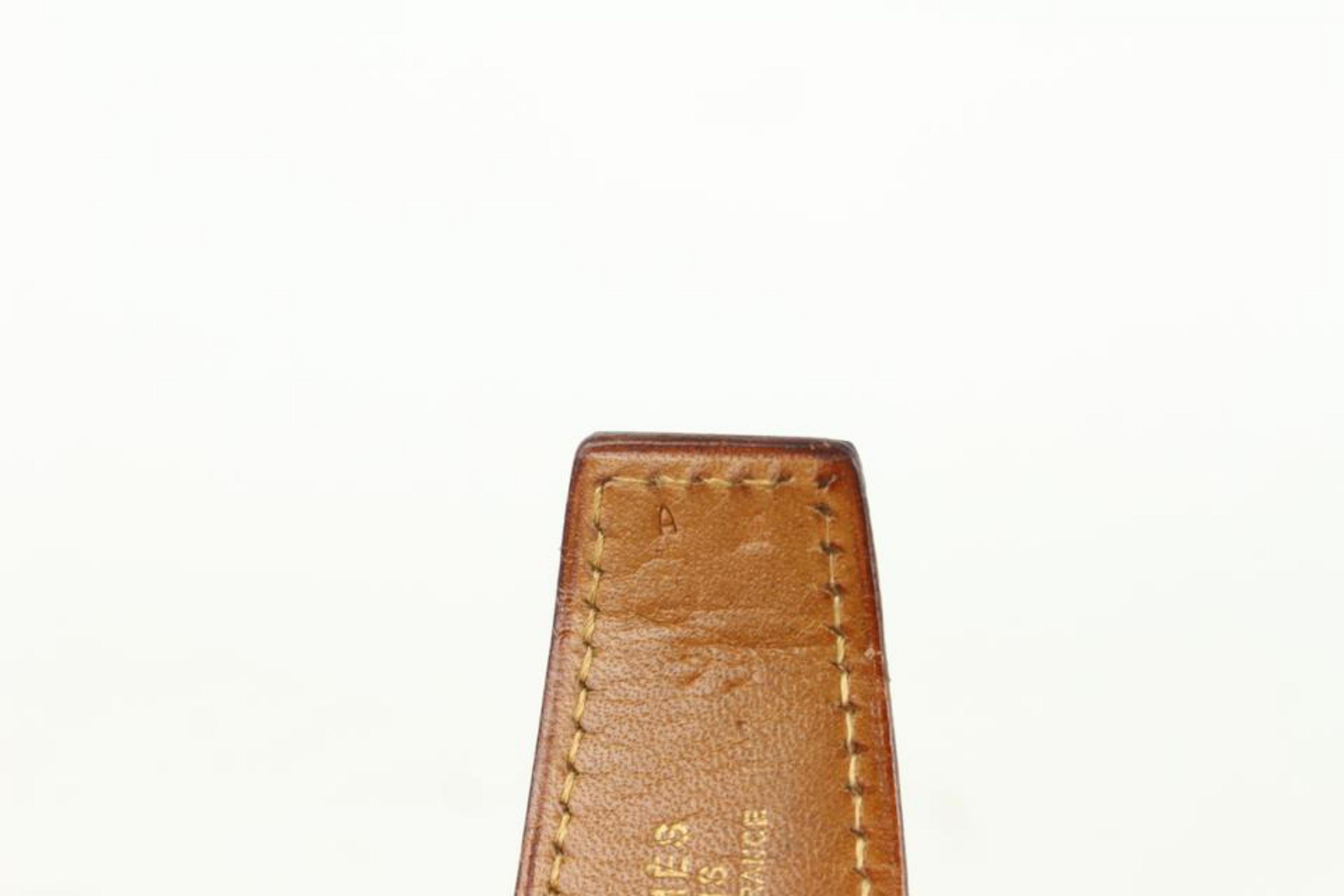 Kit ceinture réversible 32mm Havane Crocodile H Logo Hermès 930h19 5
