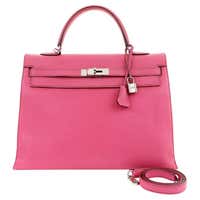Hermès Raspberry Pink Togo 25 cm Kelly For Sale at 1stDibs | kelly ...