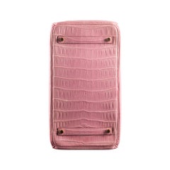 Hermès 35cm Birkin Bubblegum Matte Alligator Gold Hardware 2011
