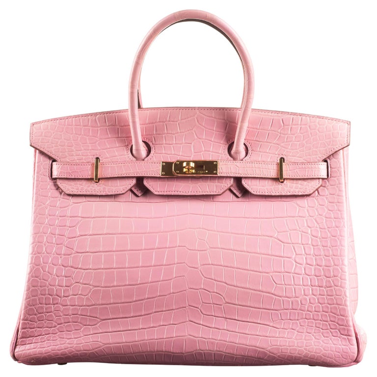 Pink Crocodile Birkin - 10 For Sale on 1stDibs  hermes birkin pink price,  pink crocodile birkin bag price, pink crocodile bag