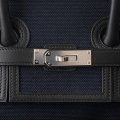 Hermès 35cm Birkin Cargo Bleu Marine Palladium Hardware 2021