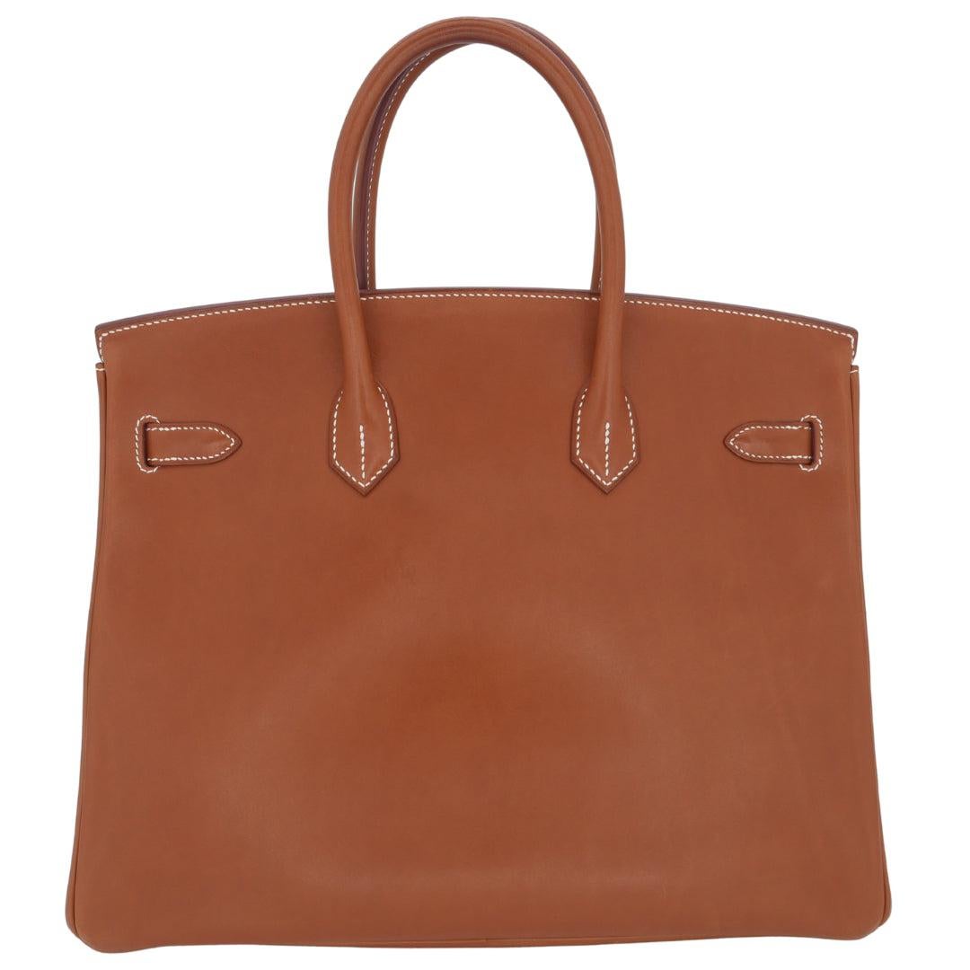 Hermès 35cm Birkin Fauve Barenia Palladium Hardware In New Condition For Sale In Santa Rosa Beach, FL