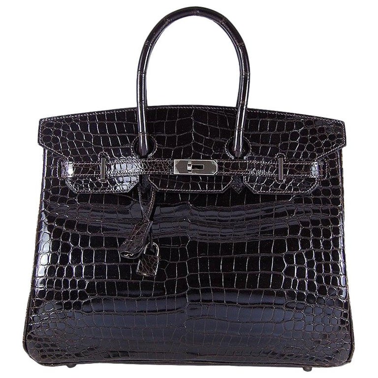 Brown Crocodile Birkin - 8 For Sale on 1stDibs  brown crocodile hermes bag,  brown crocodile birkin bag, croc birkin price