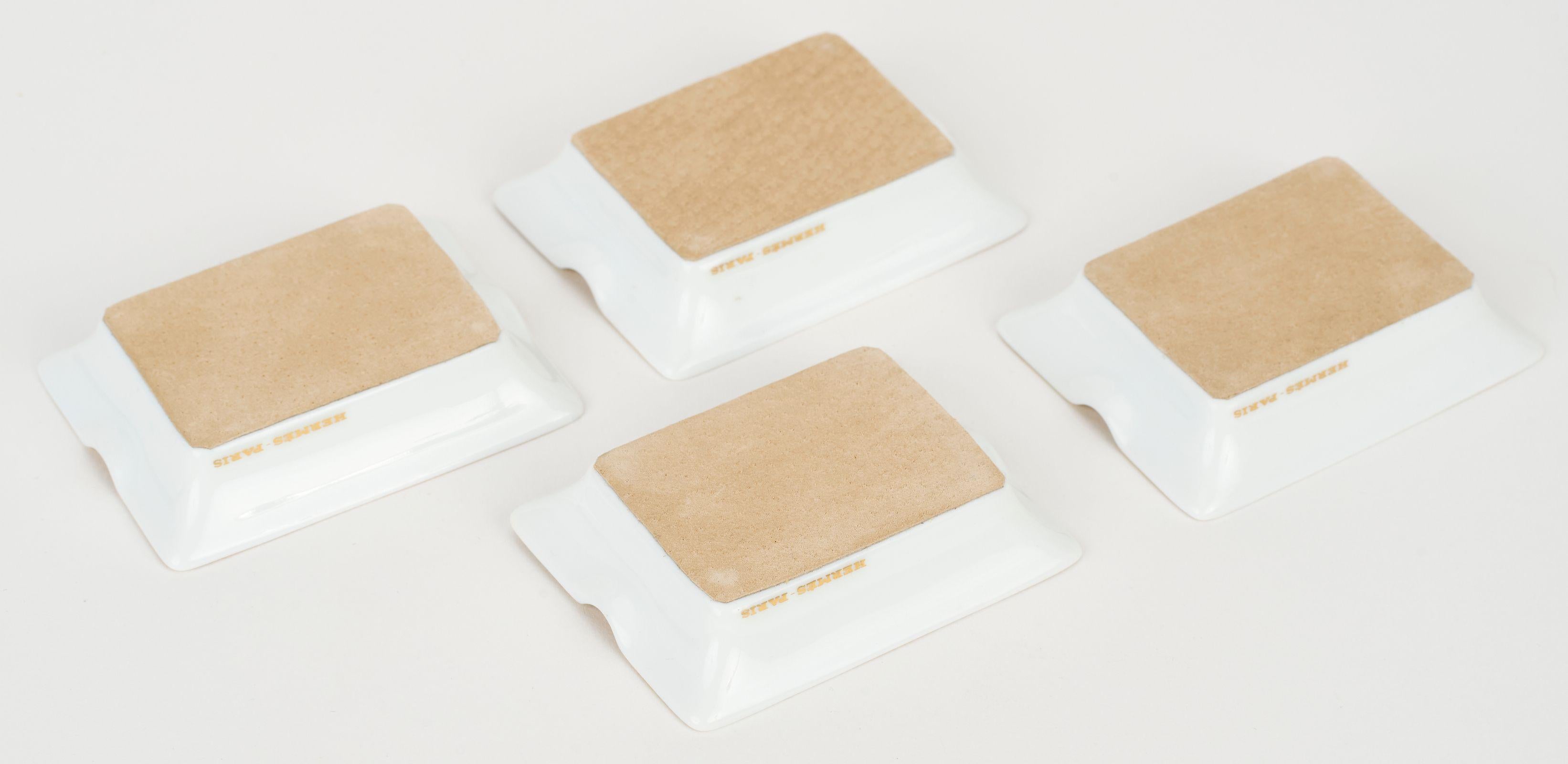 Hermès 4 Mini Dschungel Porzellan Aschenbecher 2