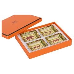 Hermès 4 Mini Jungle Porcelain Ashtrays
