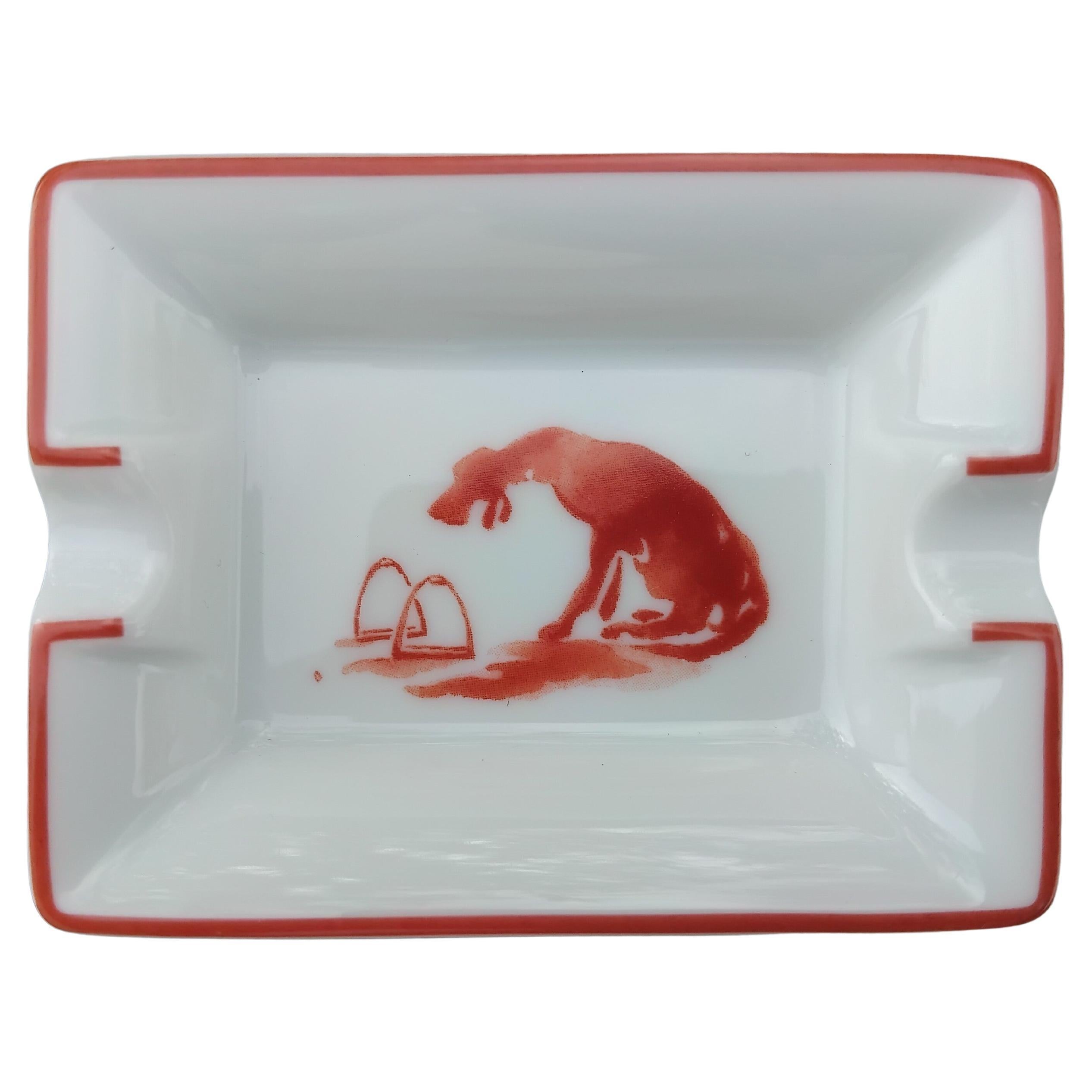 Hermès 4 piccoli posacenere vassoi Cani Equitazione Temi Texas In condizioni Nuovo in vendita a Corcoué Sur Logne, Loire-Atlantique