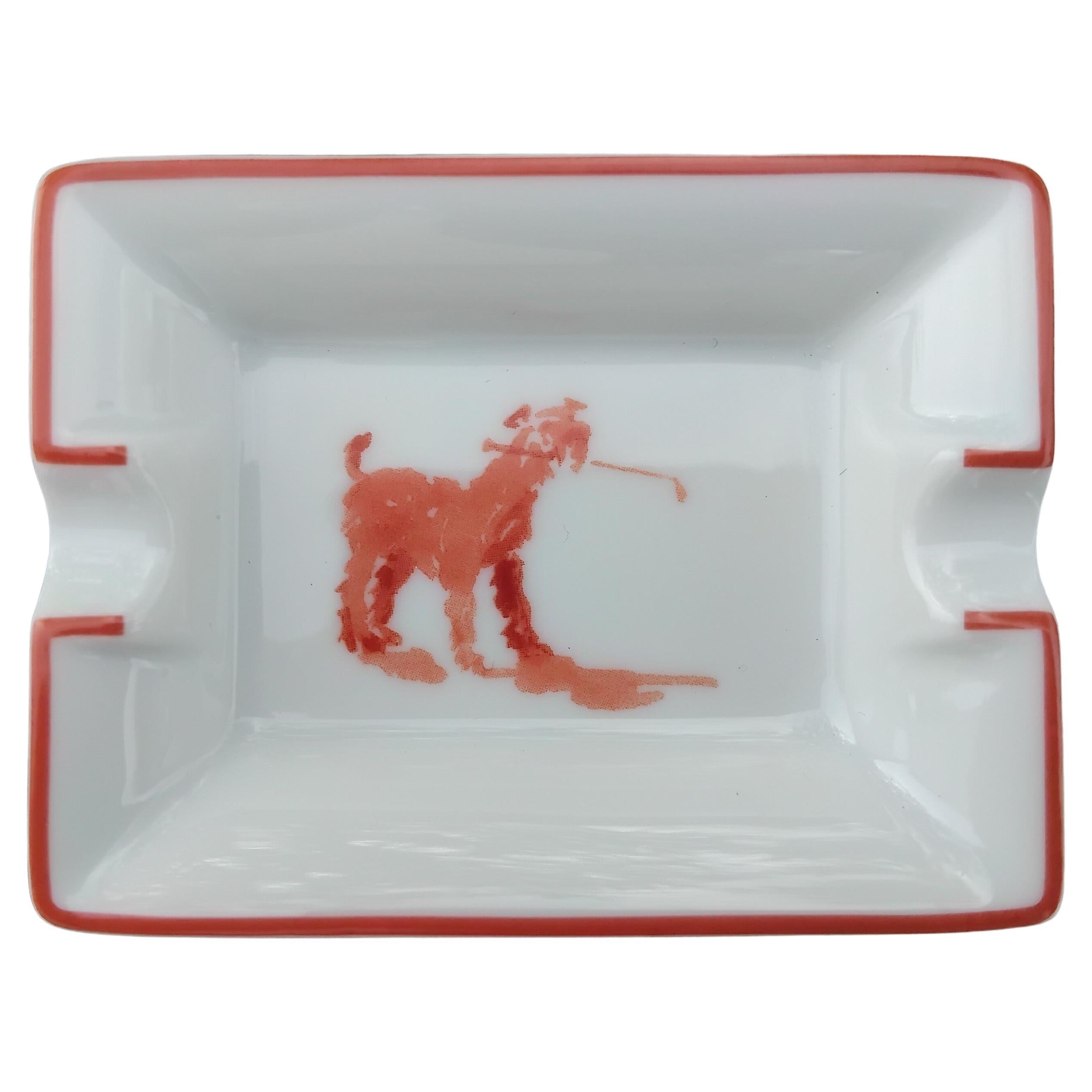 da uomo o donna Hermès 4 piccoli posacenere vassoi Cani Equitazione Temi Texas in vendita