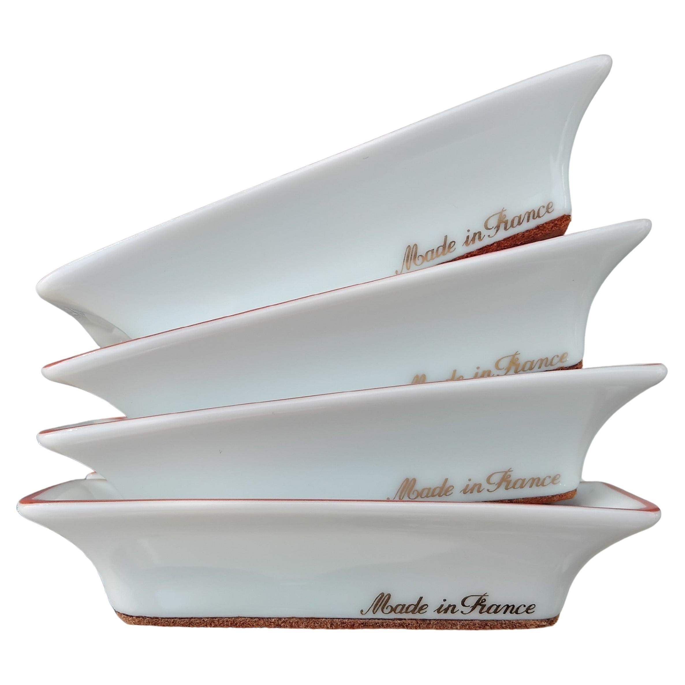 Hermès 4 piccoli posacenere vassoi Cani Equitazione Temi Texas in vendita 4