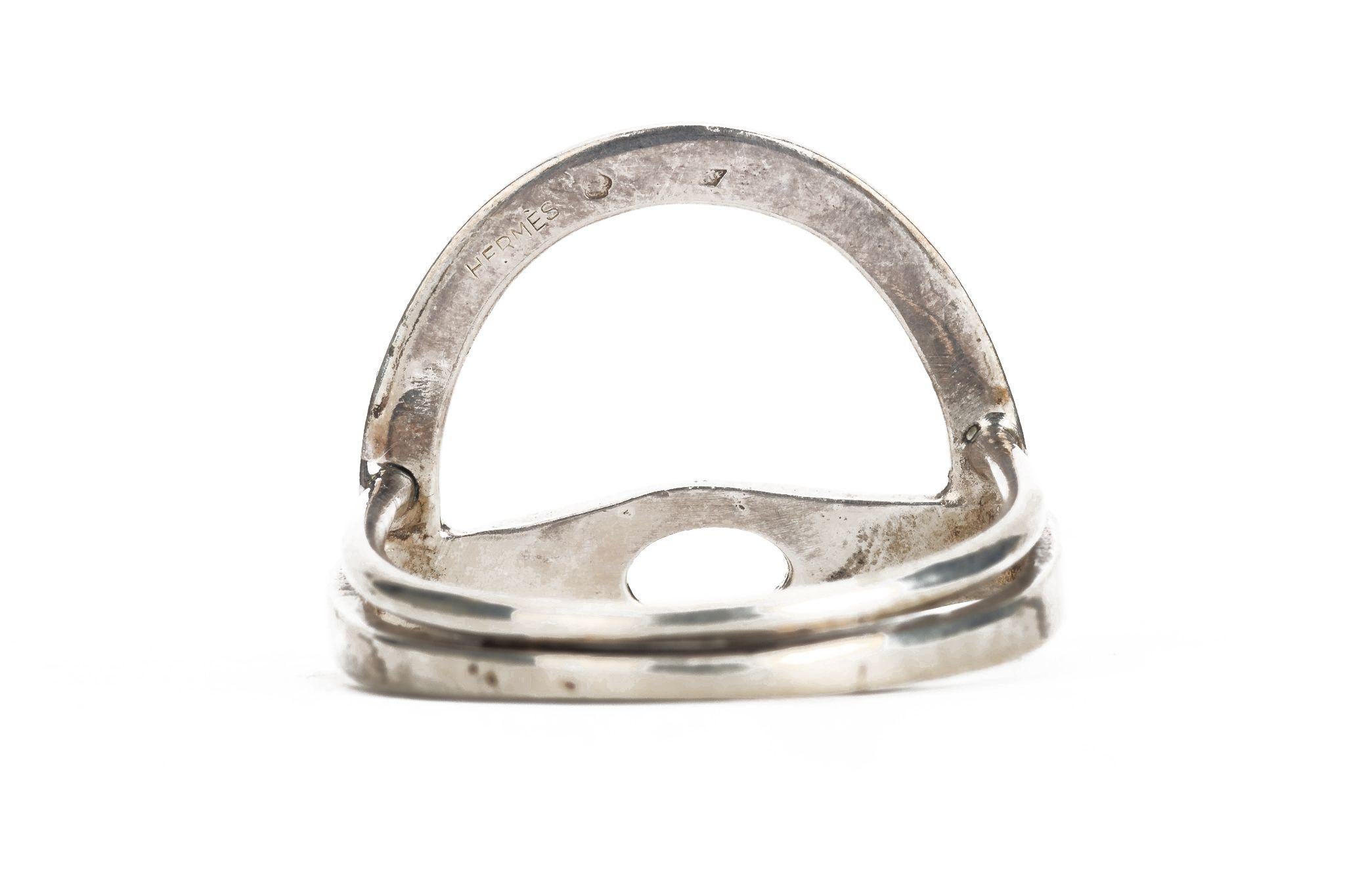 Hermès 4 Sterling Silber Tischaufsteller für Damen oder Herren