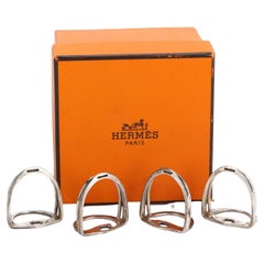Hermès 4 Sterling Silver Place Holders