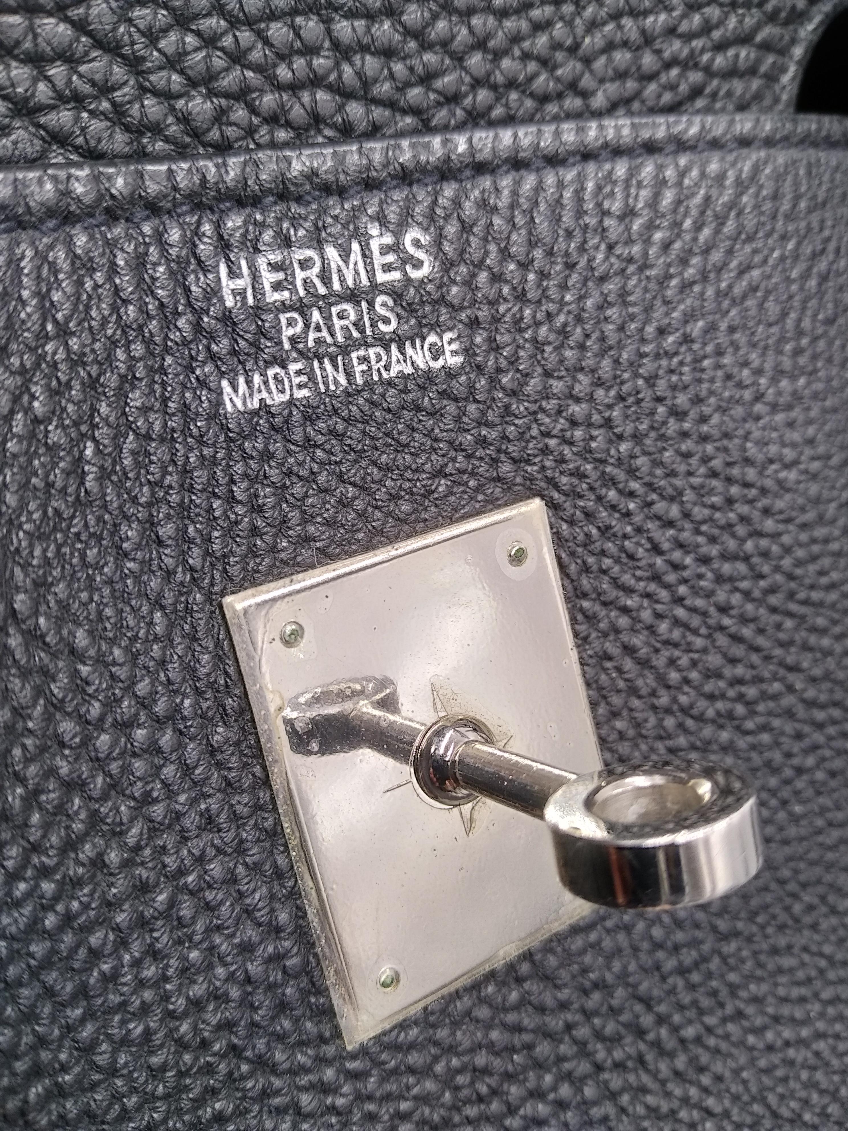 Hermès 40 cm Black Togo Leather Palladium Plated Birkin Bag 1