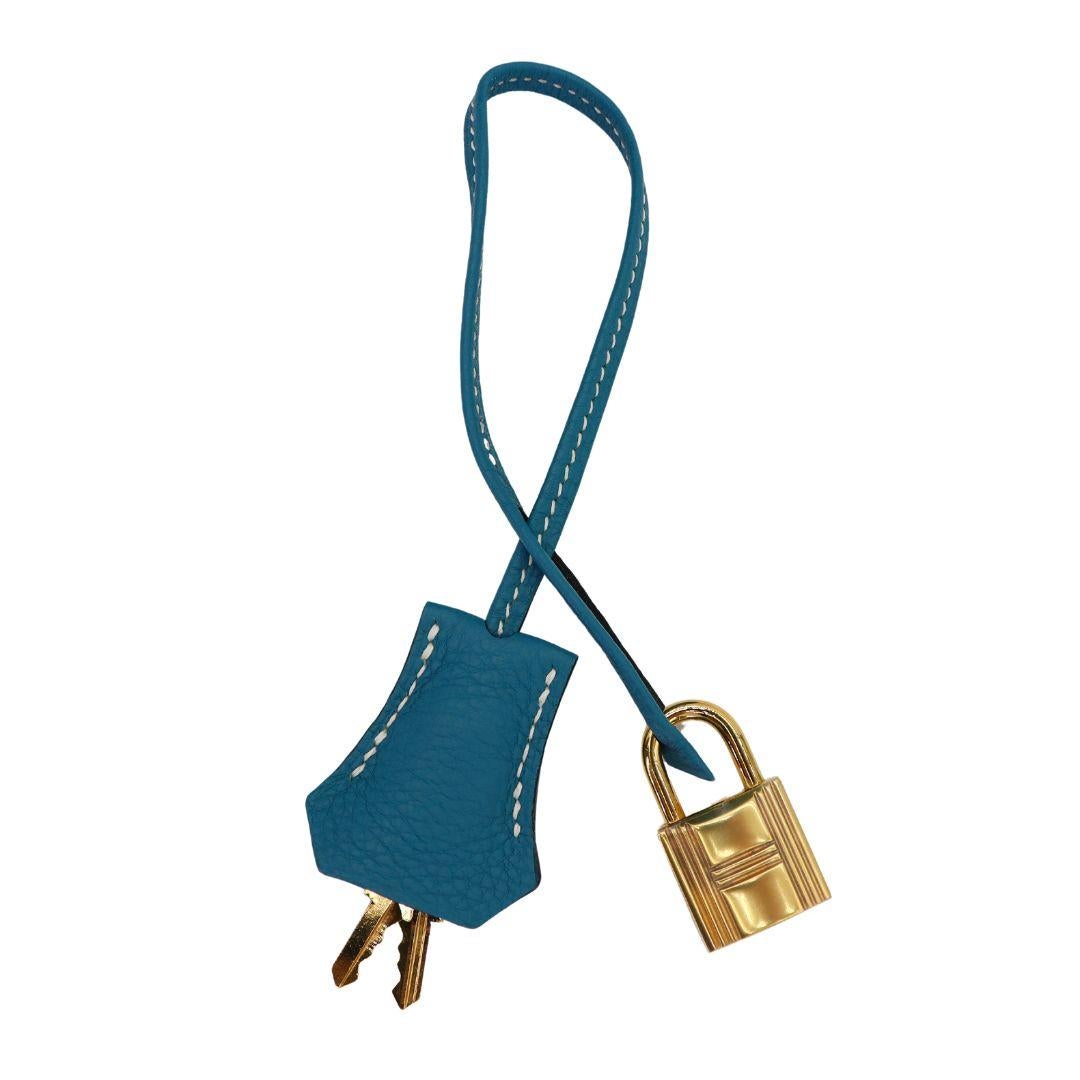Hermès 40cm Birkin Bleu Jean Togo Leather Gold Hardware 3