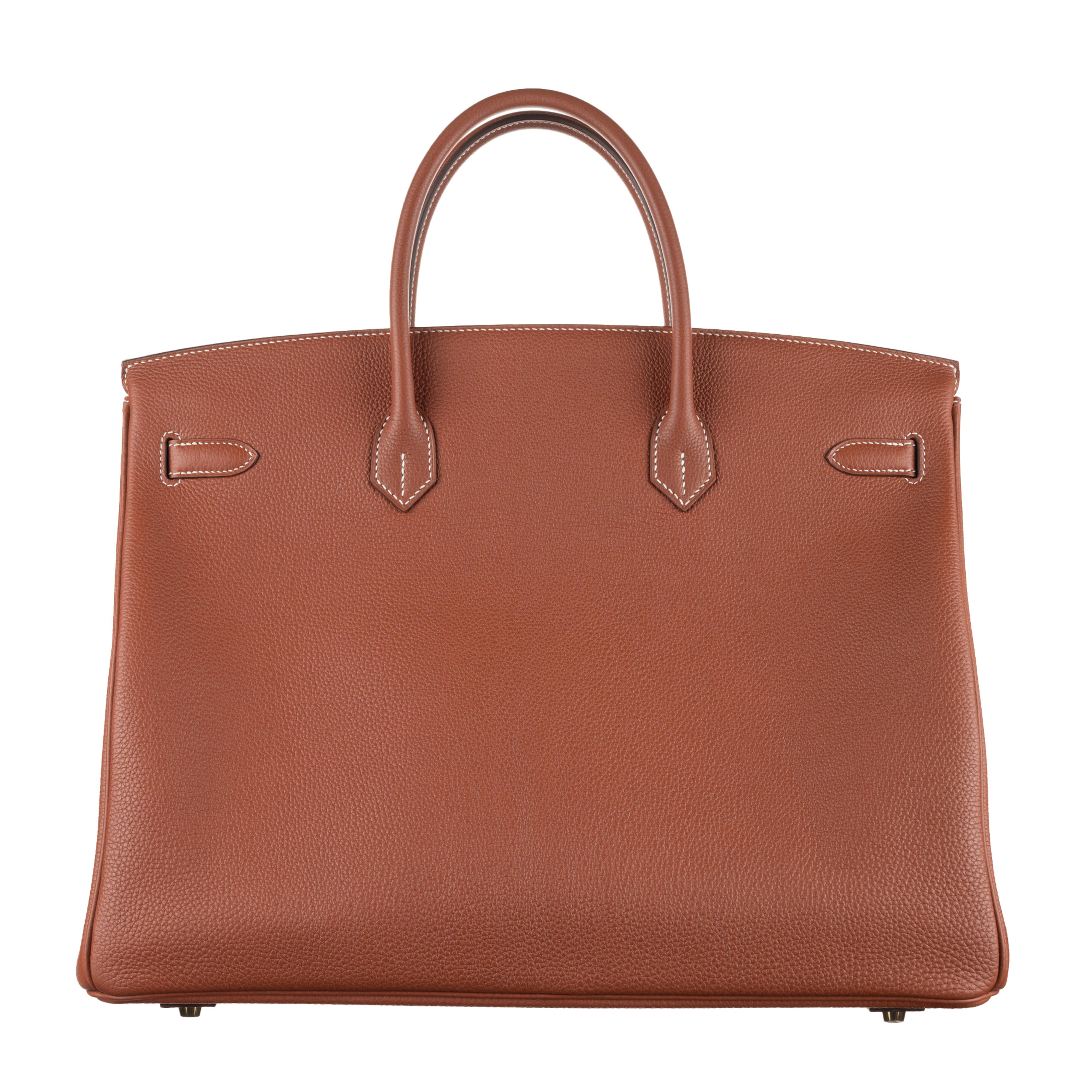 Hermès 40cm Birkin Sienne Togo Gold Hardware 2019 3