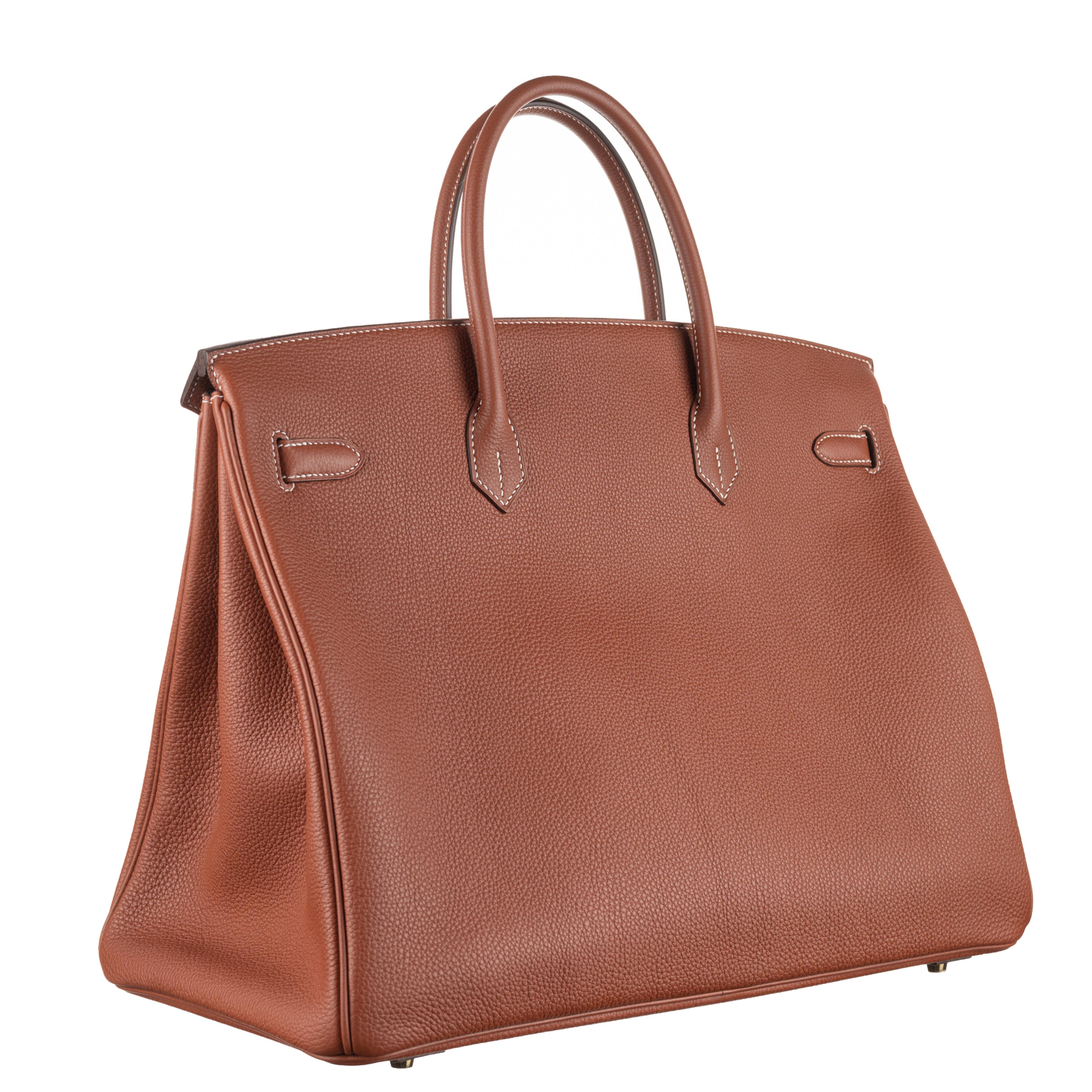 Hermès 40cm Birkin Sienne Togo Gold Hardware 2019 4