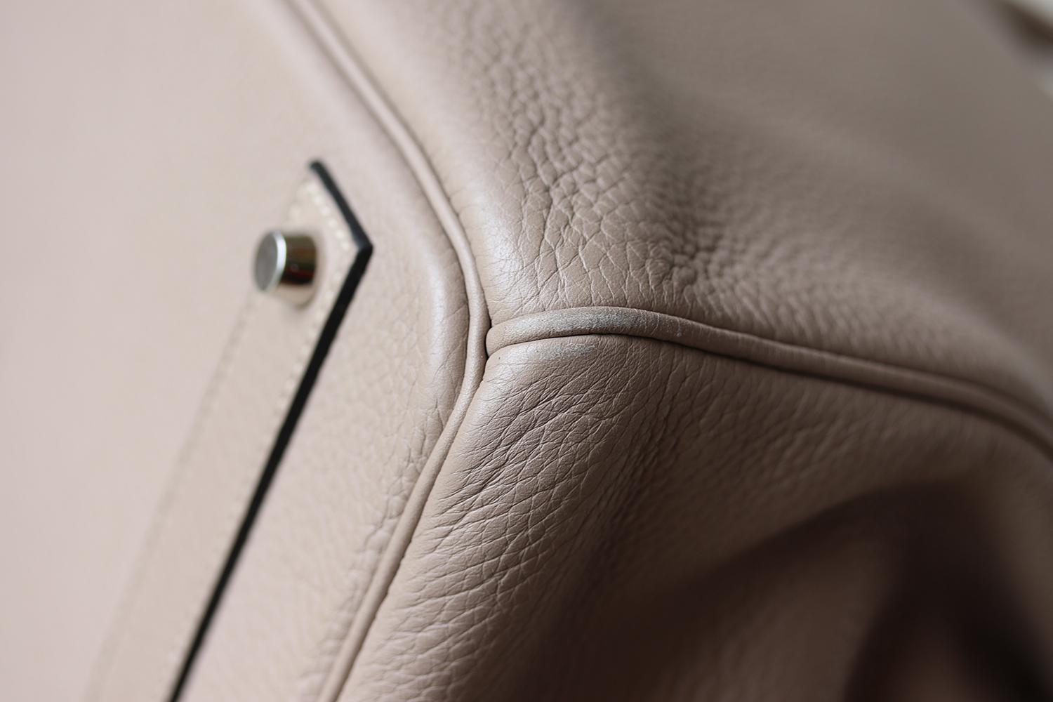 Hermès 40cm Clemence Palladium H/W Birkin Bag For Sale 3