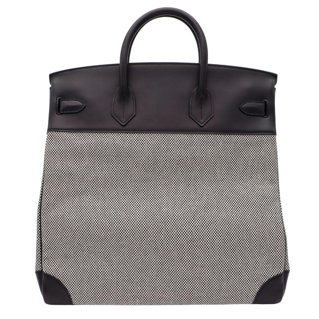 Hermès 40cm HAC Schwarz Toile/Swift Leder Palladium Hardware im Zustand „Neu“ im Angebot in Santa Rosa Beach, FL