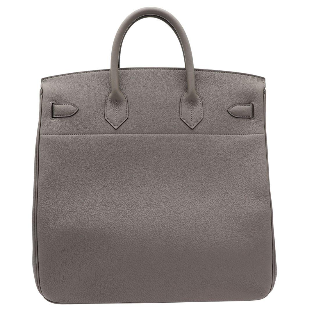 Hermès 40cm HAC Gris Meyer Togo Leder Palladium Hardware (Grau)