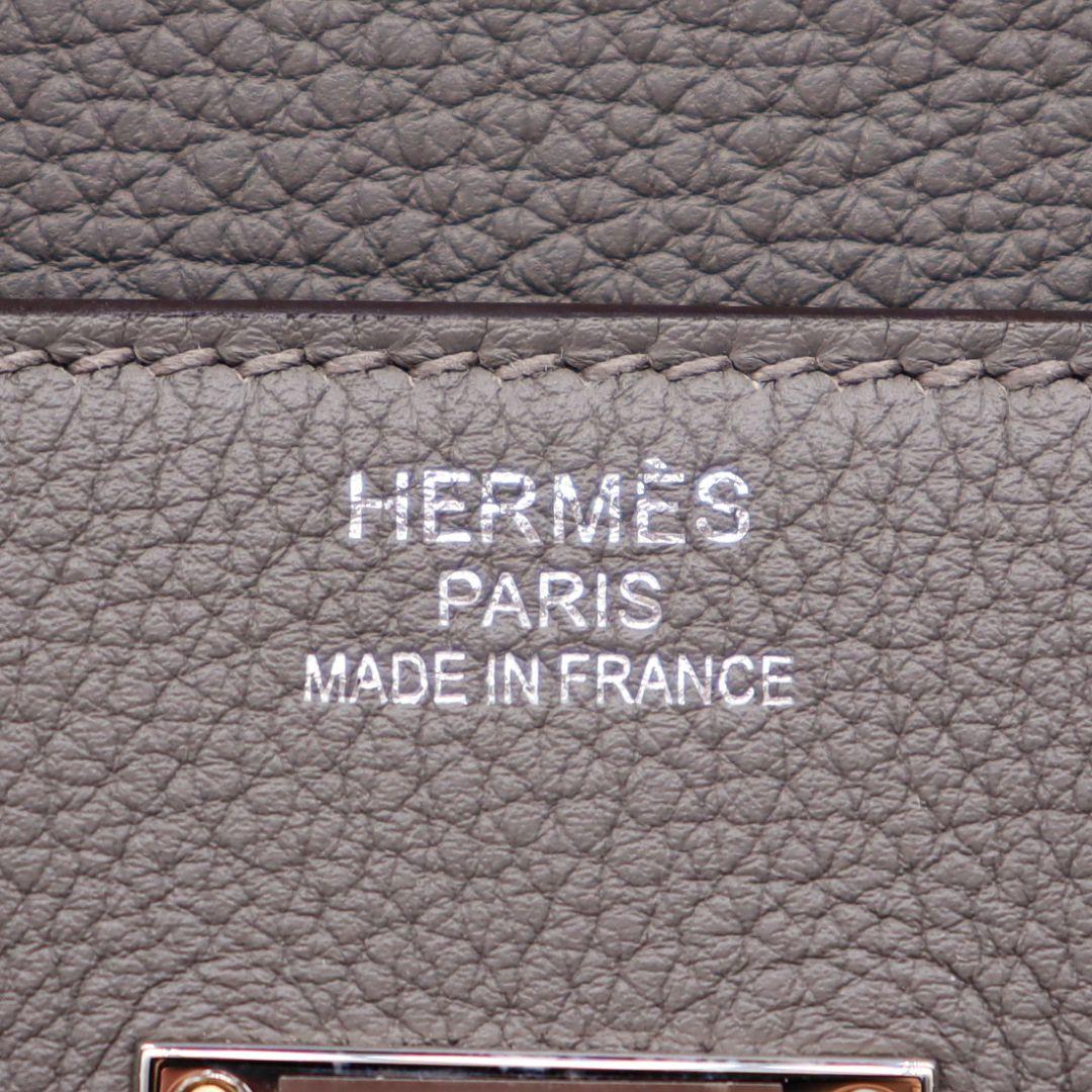 Hermès 40cm HAC Gris Meyer Togo Leder Palladium Hardware 1