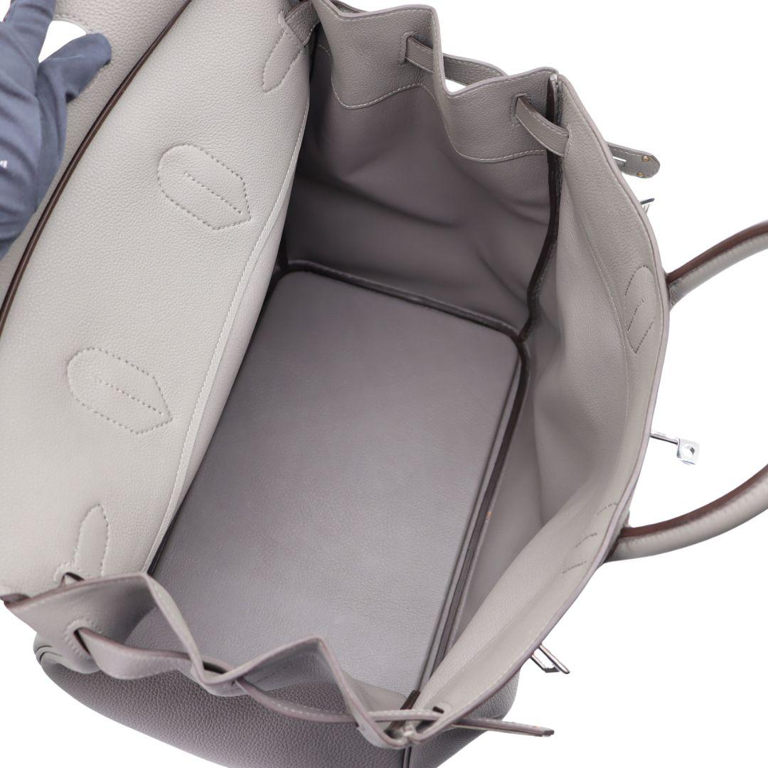Hermès 40cm HAC Gris Meyer Togo Leder Palladium Hardware 2