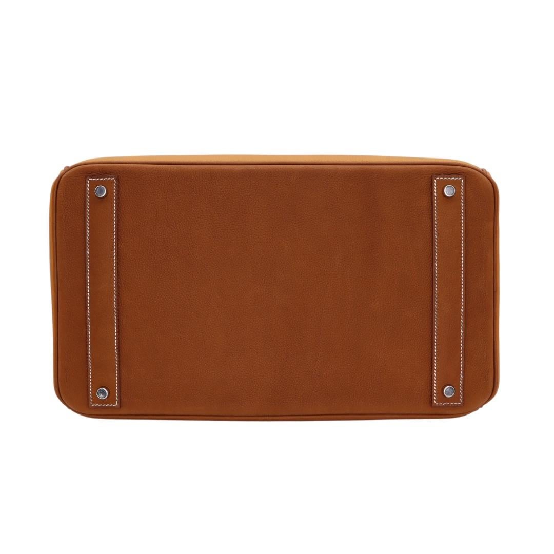 Hermès 40cm HAC Patchwork Barenia/Vache/Butler/ Natural Sable/ Electrum Hardware Neuf - En vente à Santa Rosa Beach, FL