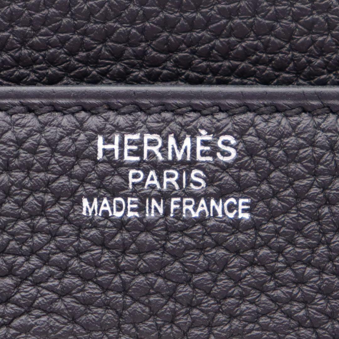 Women's Hermès 42cm Kelly Maxi Black Togo Leather Palladium Hardware For Sale