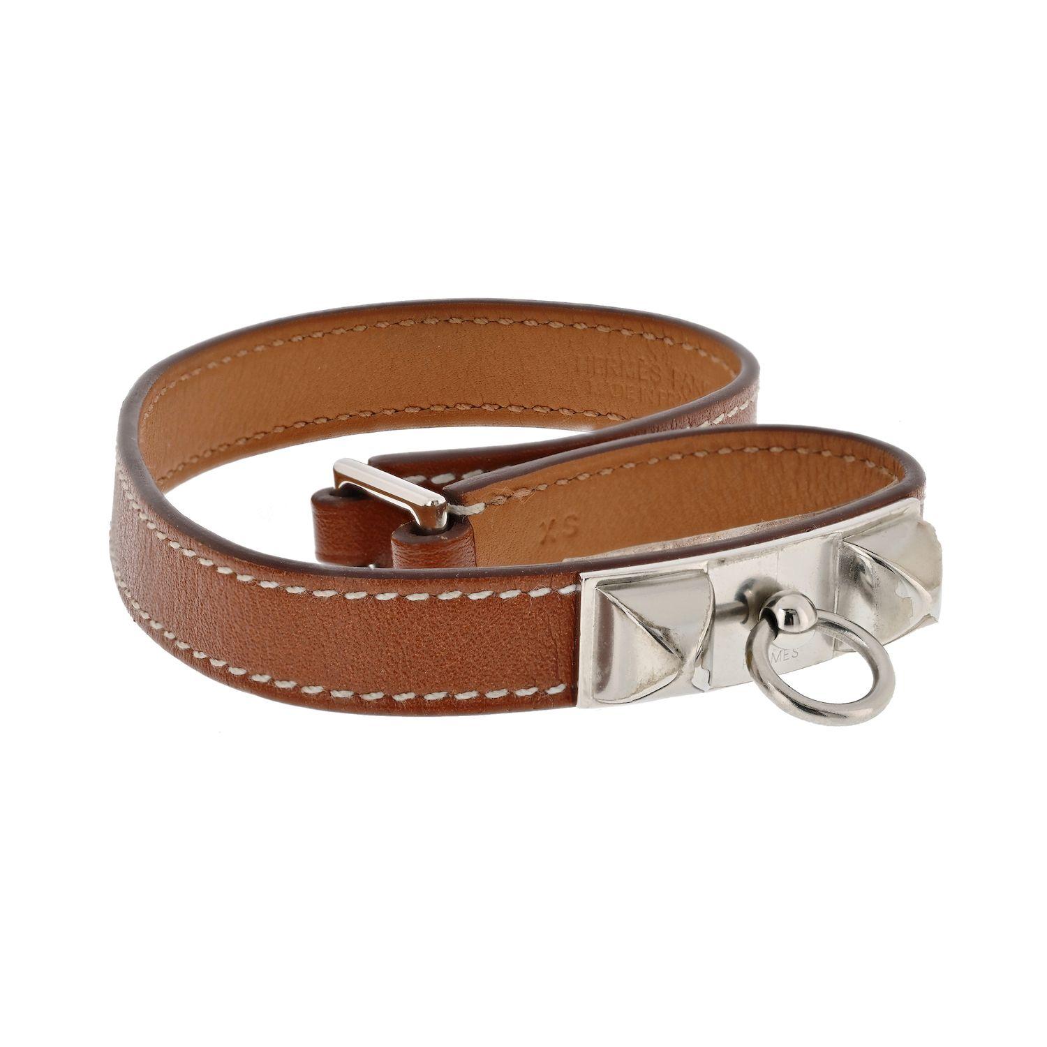 Moderne Hermes 5 Bracelets en cuir en vente