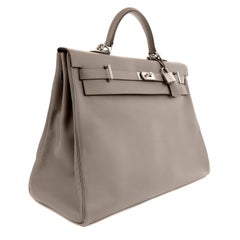 Hermès 50 cm Grey Evercolor Voyage Travel Kelly