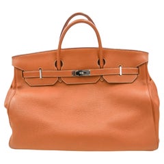 Hermès 50cm Birkin Or Togo Palladium Hardware