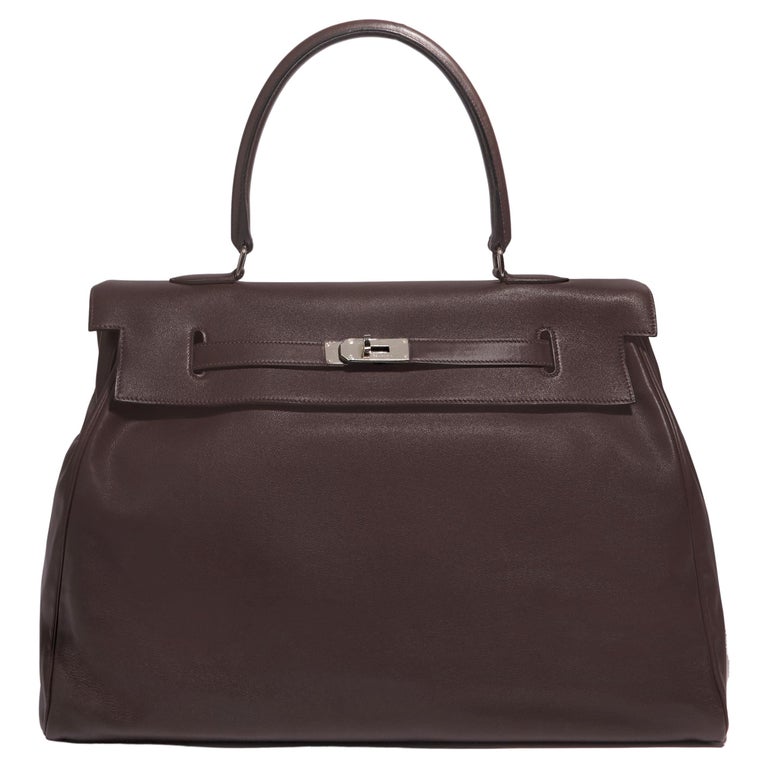 Hermès 50cm Kelly Relax With PHW For Sale at 1stDibs