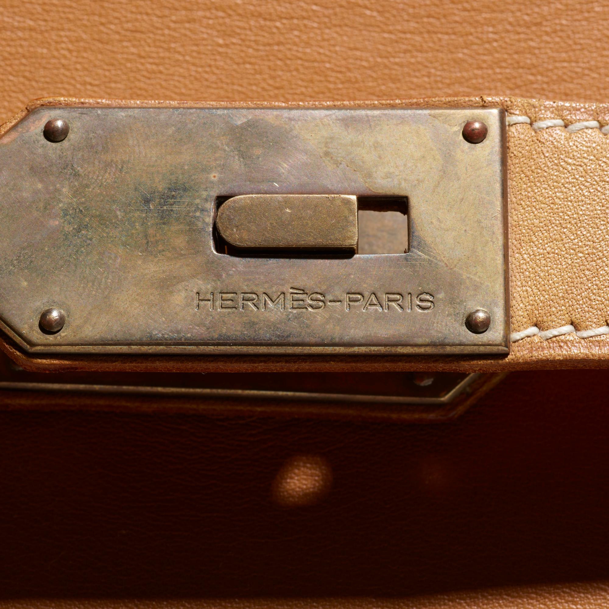 Late 20th Century Hermès 55 cm Haut à Courroies Travel Bag
