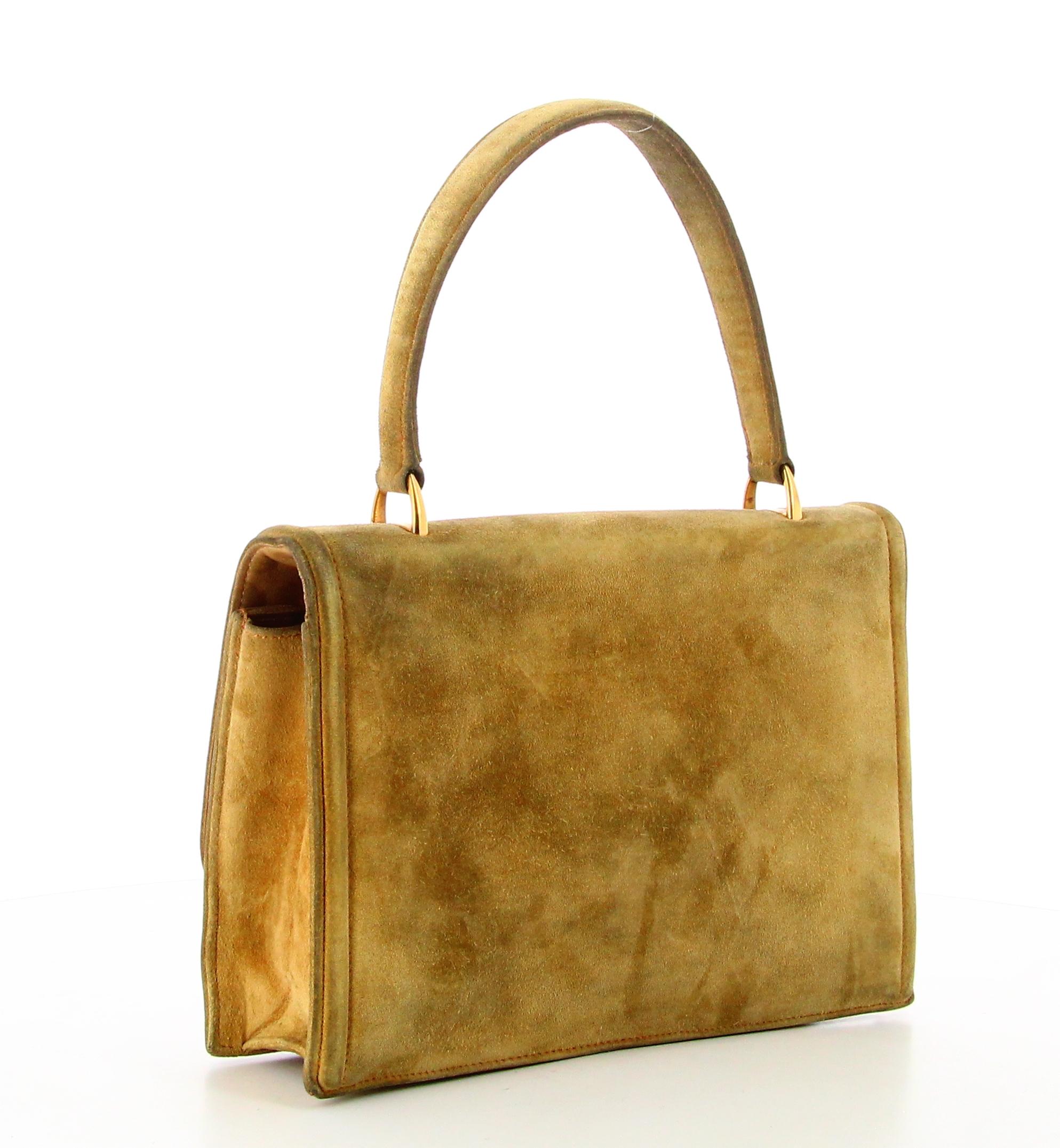 Hermes 60's etrier Veau Doblis handbag For Sale 1