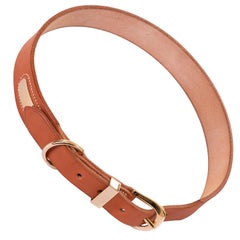 Hermes 70cm Belt in Classic 'Vache Naturelle' with Gold Hardware - Never Worn