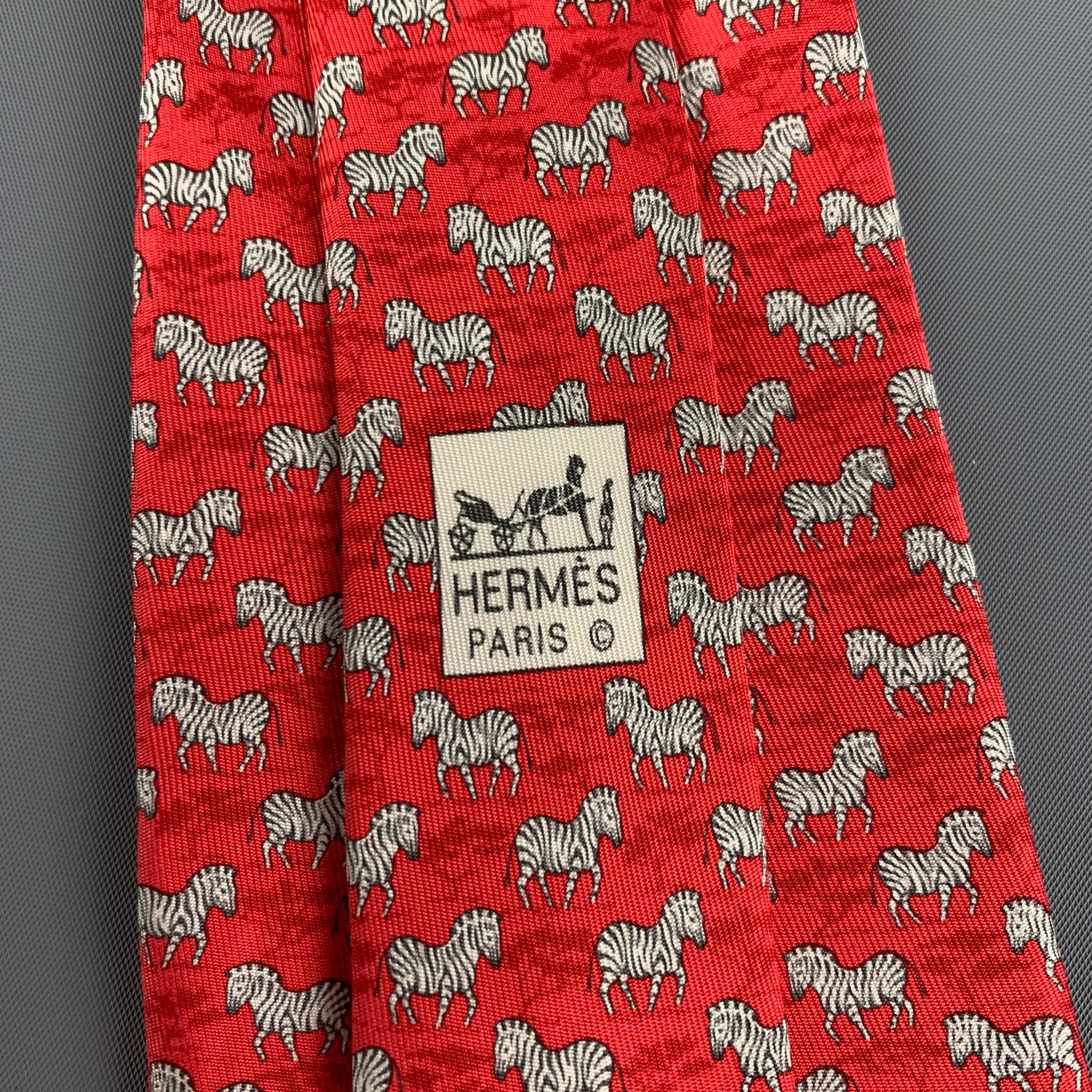 hermes zebra tie