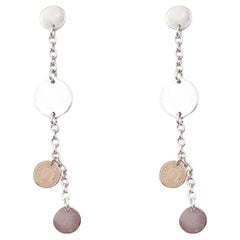 Hermes 925 750 Rose Gold Confetti Piercing Earrings